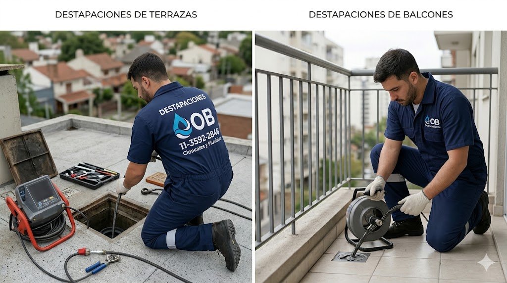 Destapaciones de balcones